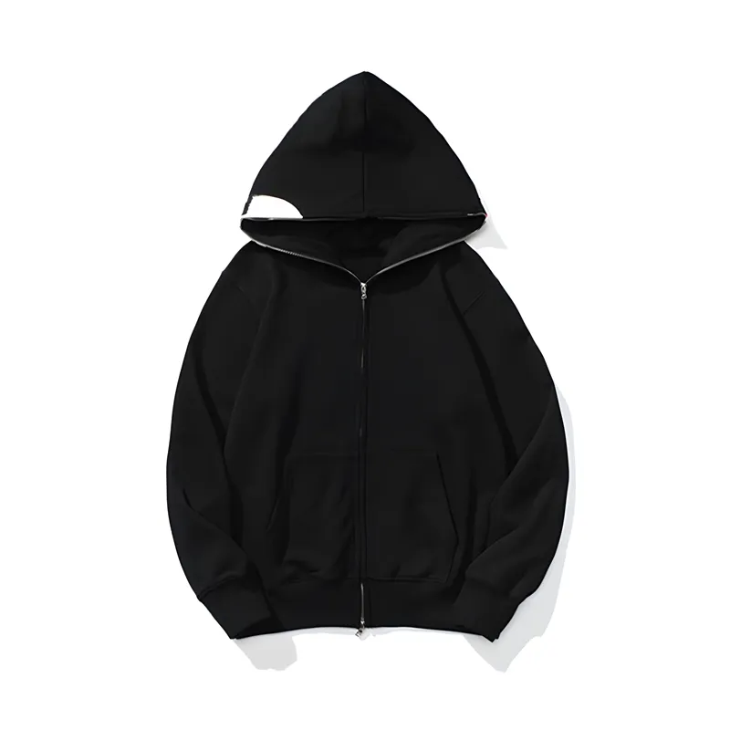 En iyi hazırlanmış Erkek Tasarımcı Hoodies Stylist Shark Shark Hoodie Erkek Kadın Tam Zip Harajuku Hoodie Ceket Renk Izgara Sweatshirt Moda Tiger Baskılı Kamuflaj Hoodys 1-10