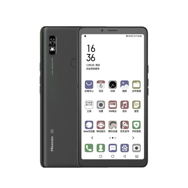 Original Hisense A7 CC 5G Mobile Phone Facenote Ireader Ebook Pure Eink 6GB RAM 128GB ROM Octa Core Android 6.7" Color Ink Screen 16MP Face ID Fingerprint Smart Cell Phone