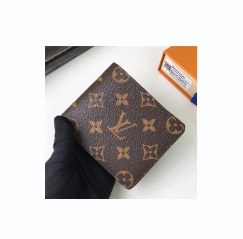 Quality Designer Men Wallet Purse Original Box Card Holder Checked