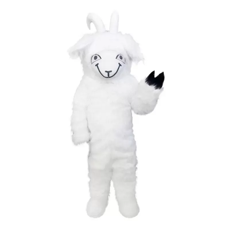 2022 Chèvre Mouton Cheveux Longs Costume De Mascotte Halloween Noël Fantaisie Fête Personnage De Dessin Animé Costume Costume Adulte Femmes Hommes Robe Carnaval Unisexe Adultes