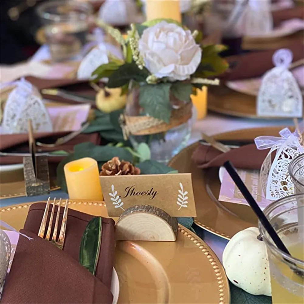Rustic wedding place card holders sale