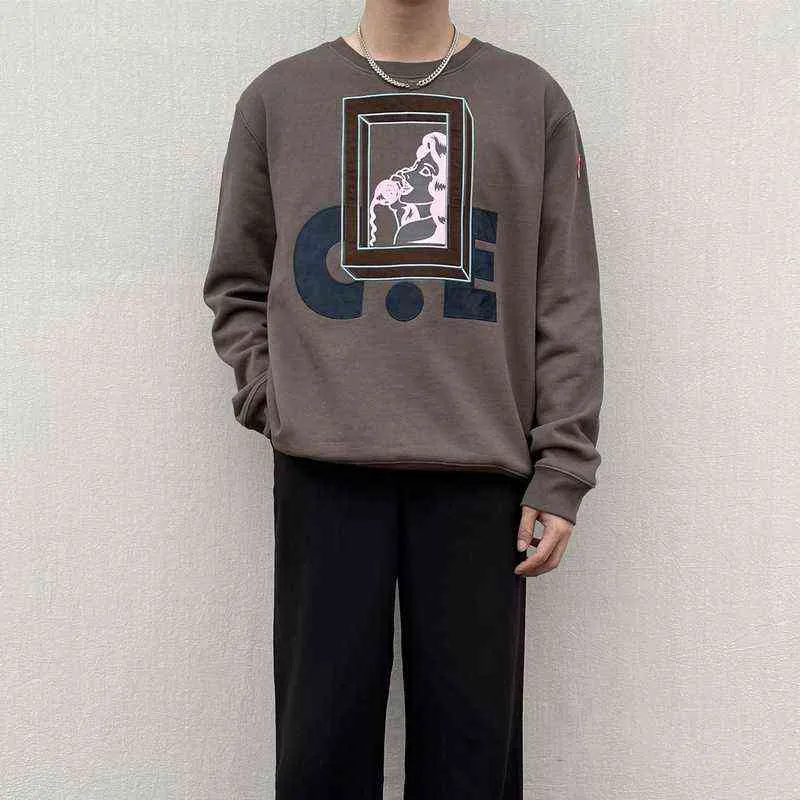 Sweats à capuche pour hommes Sweatshirts Vintage CAVEMPT Patchwork Crewneck Hommes Top Qualité CE Patch Lettre Sweatshirts Broderie Cav Empt Mode Femme Sweats à capuche T220901