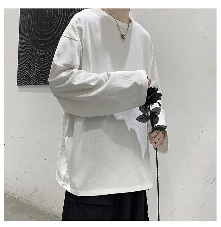 Korean Streetwear: Men's Loose Fit shirt with t shirt