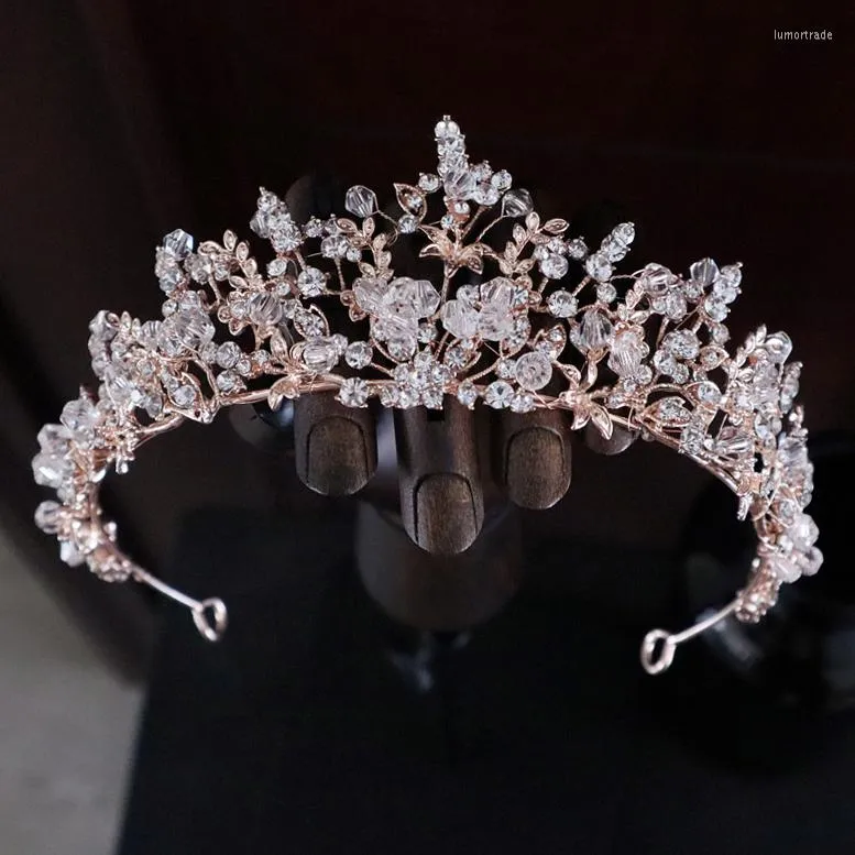 Headpieces 2022 Koreaanse sfeer kristal trouwjurk tiara bruid super feeënkroon volwassen verjaardagsfeestje