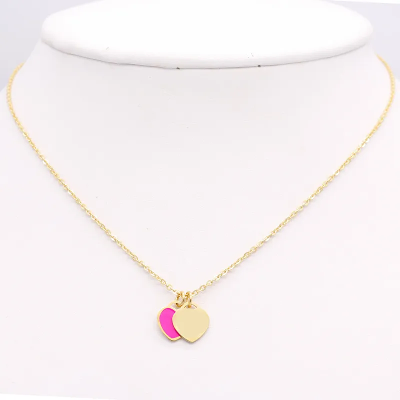 necklace designer jewelry necklaces chain chains link luxury jewellery heart pendant custom love pendants women womens Stainless Steel Valentine`s Day