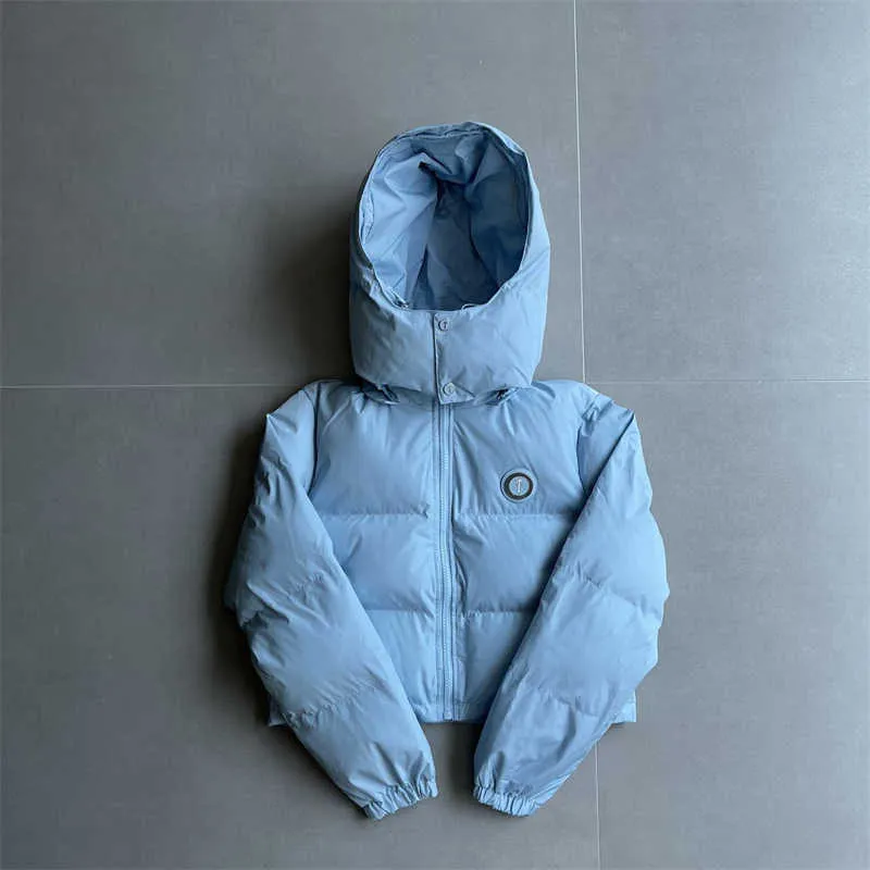 Veste Trapstar Femme Irongate Doudoune Capuche Amovible - Veste de Qualité Bleu Clair London High Street Fashion