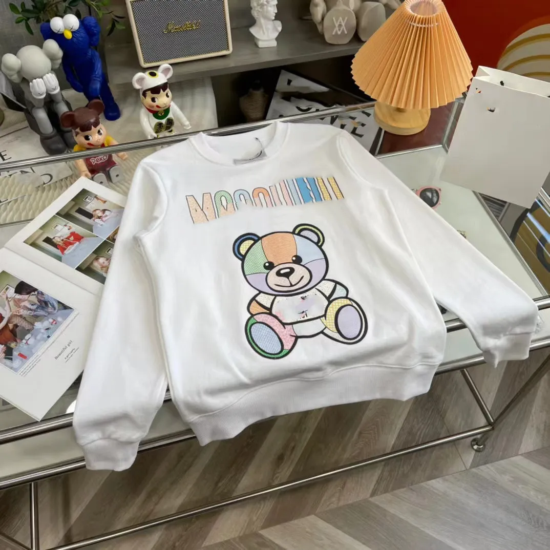 Designer Top Version Hoodie Pure Hand Gu 2022 Autumn and Winter New Colorful Bear Logo Men's and Women's samma runda halströja