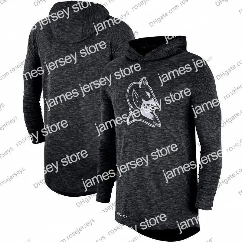 Duke Blue Devils Men s Long Sleeve Hooded Performance Top Polyester Royal Black Gray Sizes S 3XL