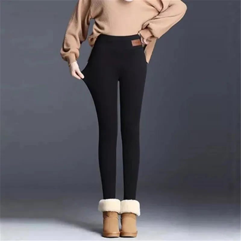 Winter Womens Fleece Lined Velvet Warm Leggings For Winter High Waist, Warm,  And Comfortable, Stretchy, Thermal Pants In Plus Size 220906 From Yiwang05,  $22