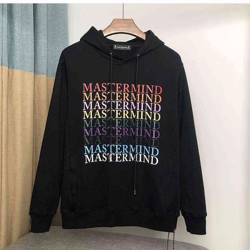 Sweats à capuche pour hommes Sweats 2022 Mastermind Hoodie Lettres de couleur Bone Print Japanese High Quality Men's And Women's Fashion Sports Hoodie T220901