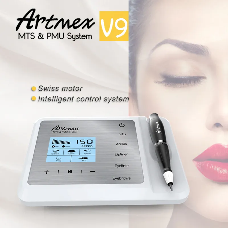 MicroneEdle permanente permanente tatuaggio tatuatore Micropigmentazione kit per sopracciglia per le labbra artmex v9 pmu strumento dermapen mts mesoterapia del sistema di microneedling