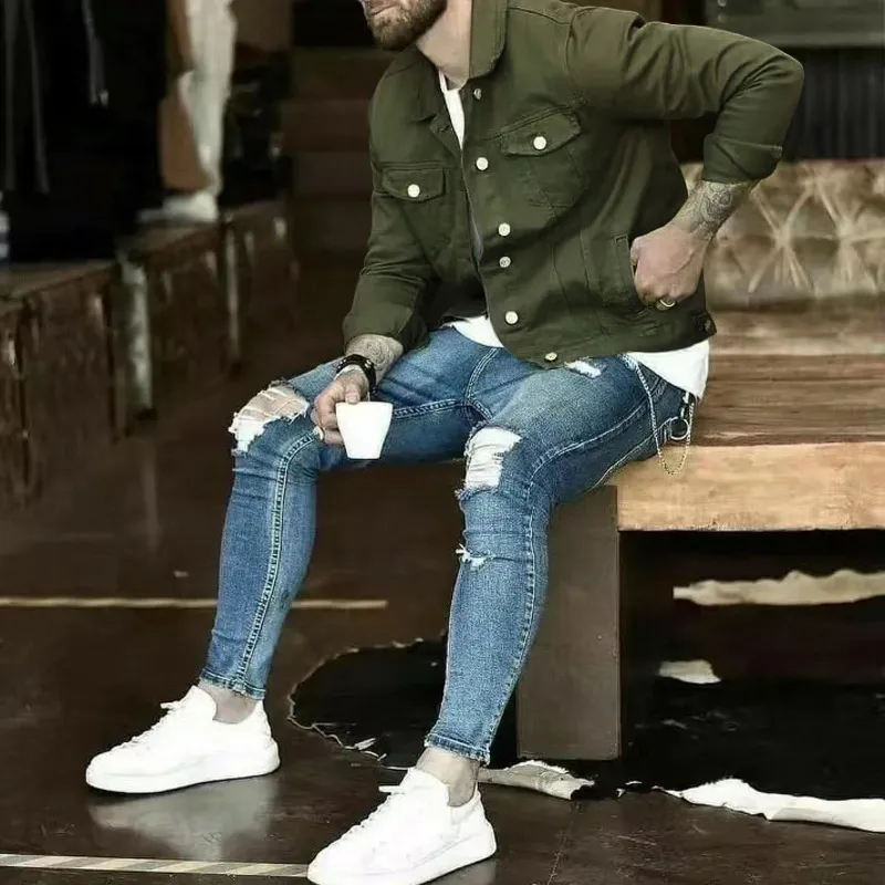 Army jean jacket sales