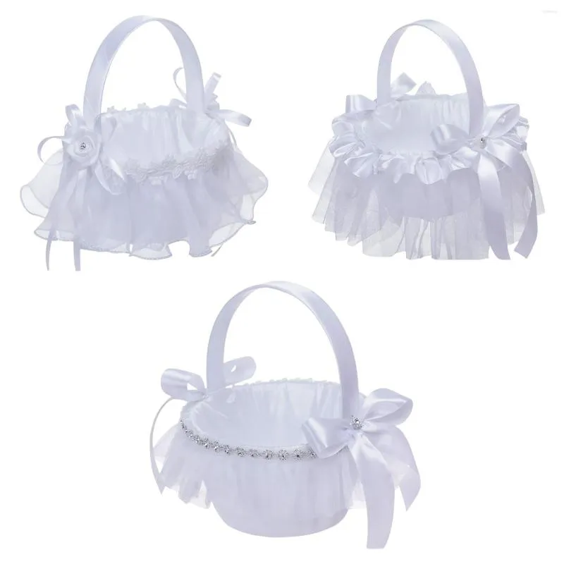 Décoration de fête style européen mariage fleur fille panier accessoires de mariée pièce maîtresse