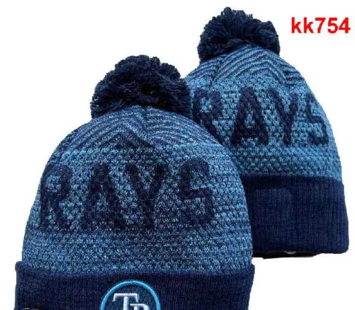 Tampa Bay Beanie TB North American Baseball Team Side Patch Winter Wool Sport Knit Hat Skull Caps