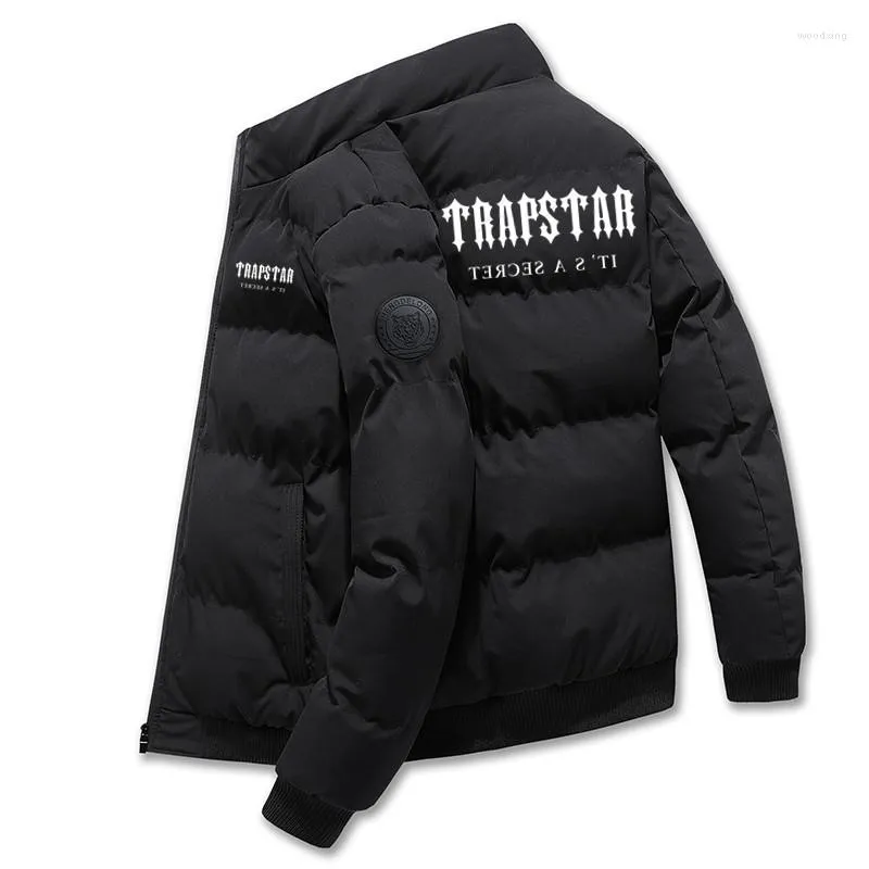 Vestes pour hommes 2022 imprimé TRAPSTAR veste rembourrée hommes automne et hiver chaud coupe-vent court avec col mandarin grand