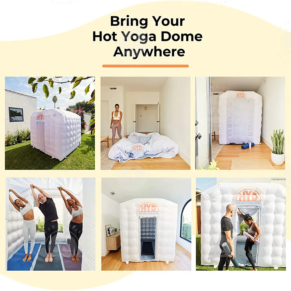 Outdoor Games NEW White Inflatable Hot Yoga Dome Tent For Home