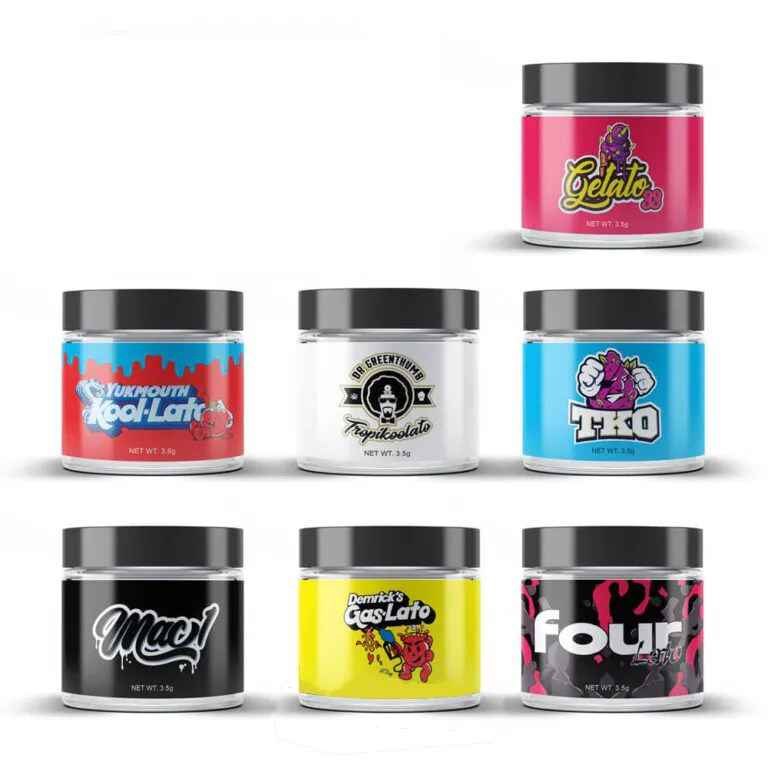 Cookies Gasco Connected 3,5 gram bloem glazen potten rugzak jongens stickers etiketten 60 ml container lege OEM kruiden droge potten