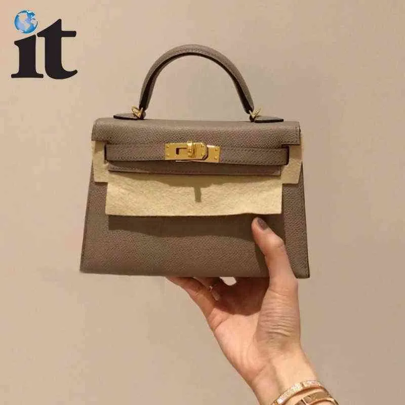 Дизайнерская сумочка Herme сумки Kelys второго поколения 2022 Высококачественная мини-кожаная ручная ручная сумка с одним плечевым мессенджером сумка для мессенджера