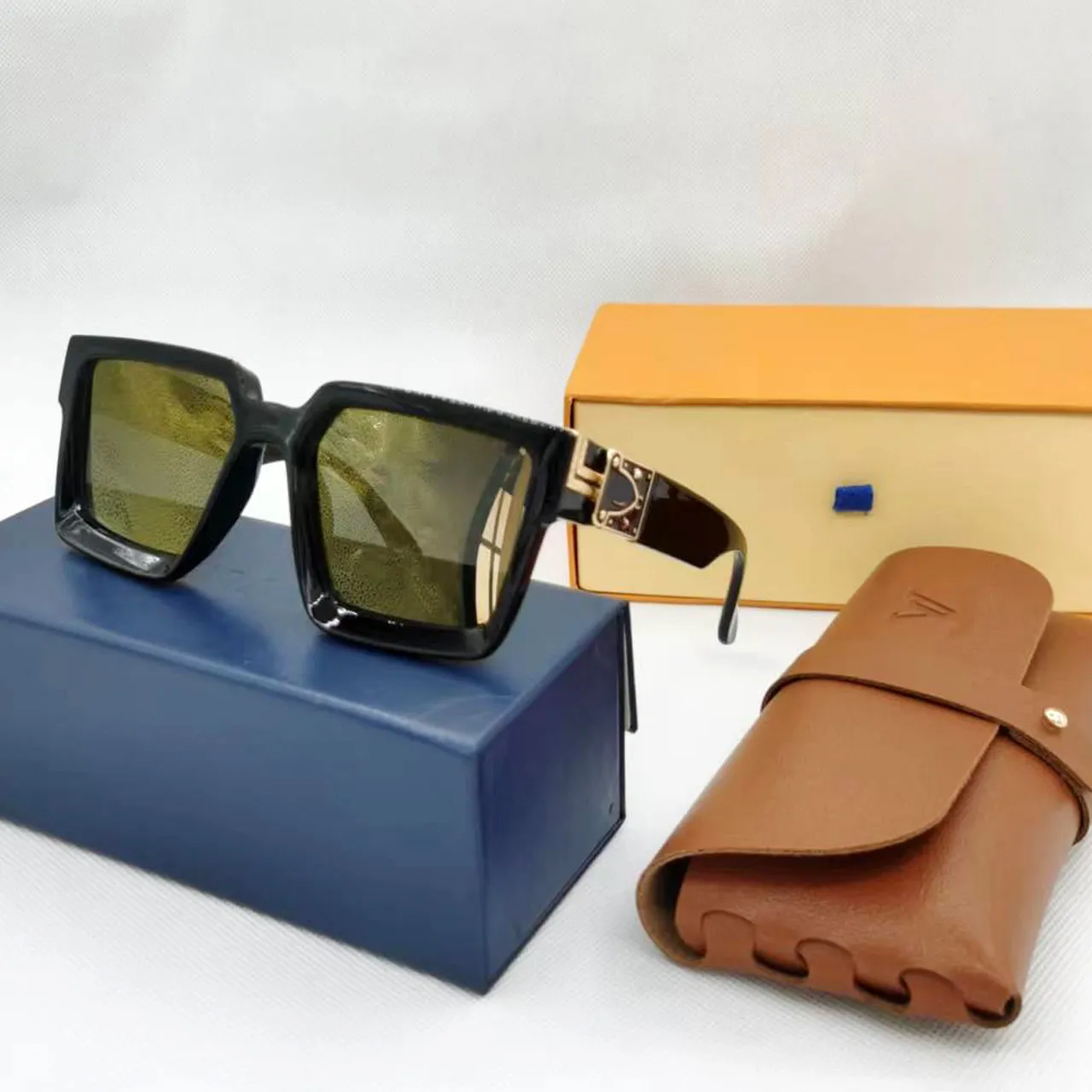 حار الأزياء إلكتروني مليونير العلامة التجارية مصمم النظارات الشمسية رجالي Gafas De Sol 2022 مربع عصري فاخر النساء نظارات شمسية