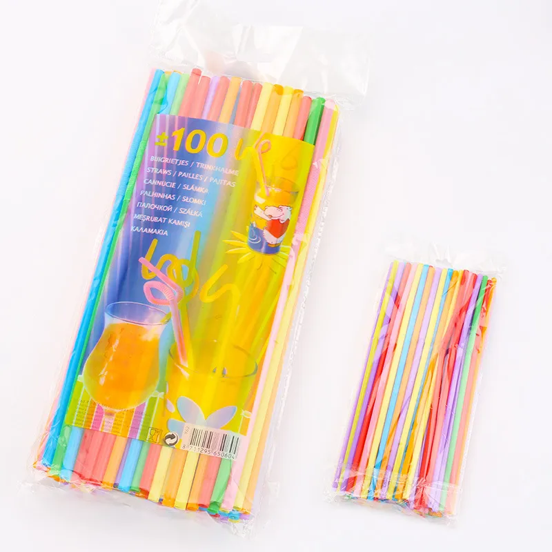 100pcs Cocktail Drinking Disposable colorful and can be DIY any shape Party tropic supplies summer wedding birthday event favor