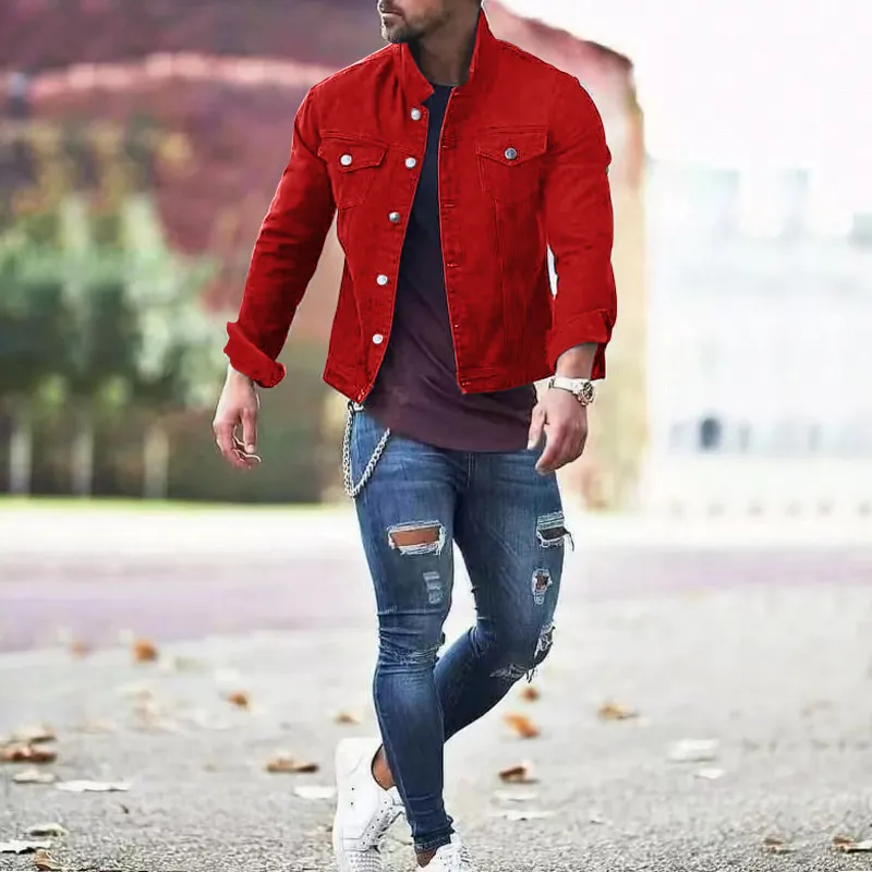DHgate.com:Jean Jackets for Men - Vintage Style Denim Coat