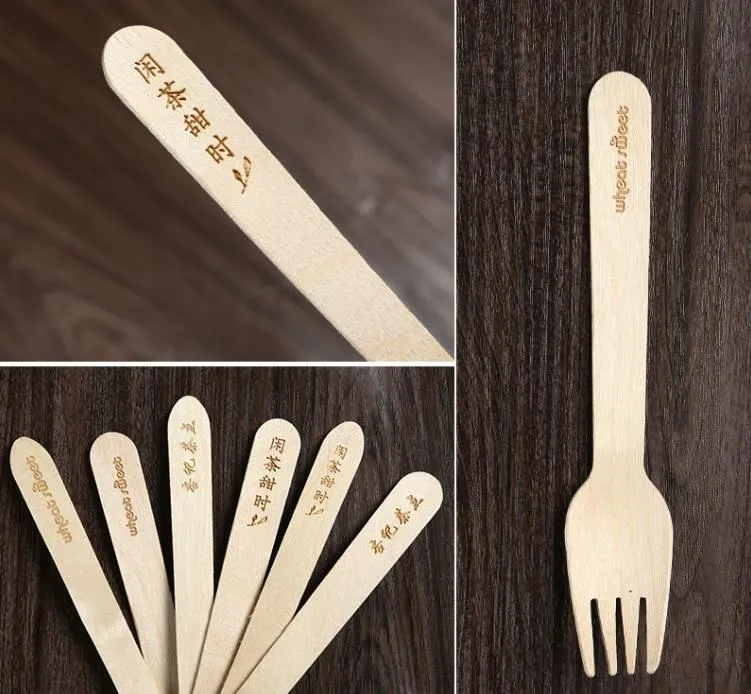 Honey Spoons Small Round Spoon with Personalized Wooden mini Spoons for Ice cream Yogurt Jam Jars Party Decoration Gift SN4864