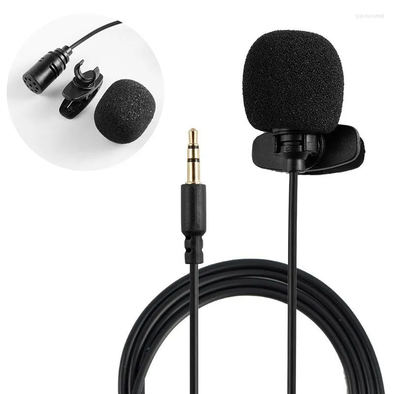 Microphones Mini Portable Metal Microphone Condenser Clip On Lapel