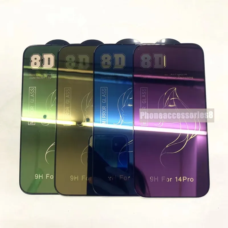 Reflective Screen Shield: 8D Tempered Glass Protector For Phone ...