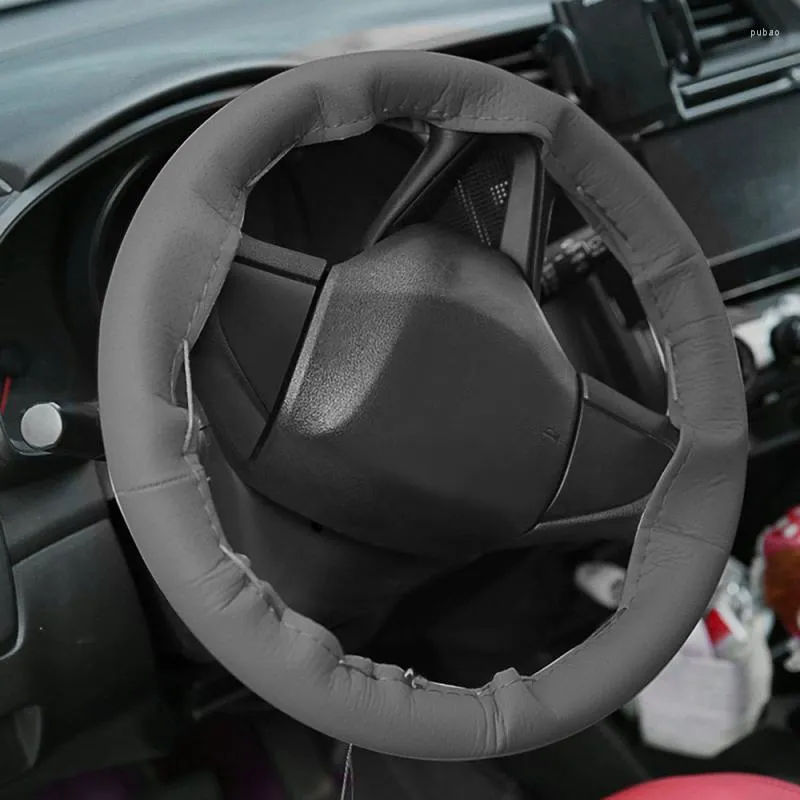 Coprivolante Treccia fai-da-te sulla copertura dell'auto con aghi e filo Diametro accessori auto in pelle artificiale