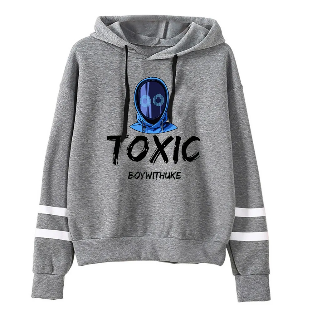 BoyWithUke TOXIC Hoodie Sweatshirts Harajuku Long Sleeve Hooded Tops Unisex  Pullover Streetwear Clothing 