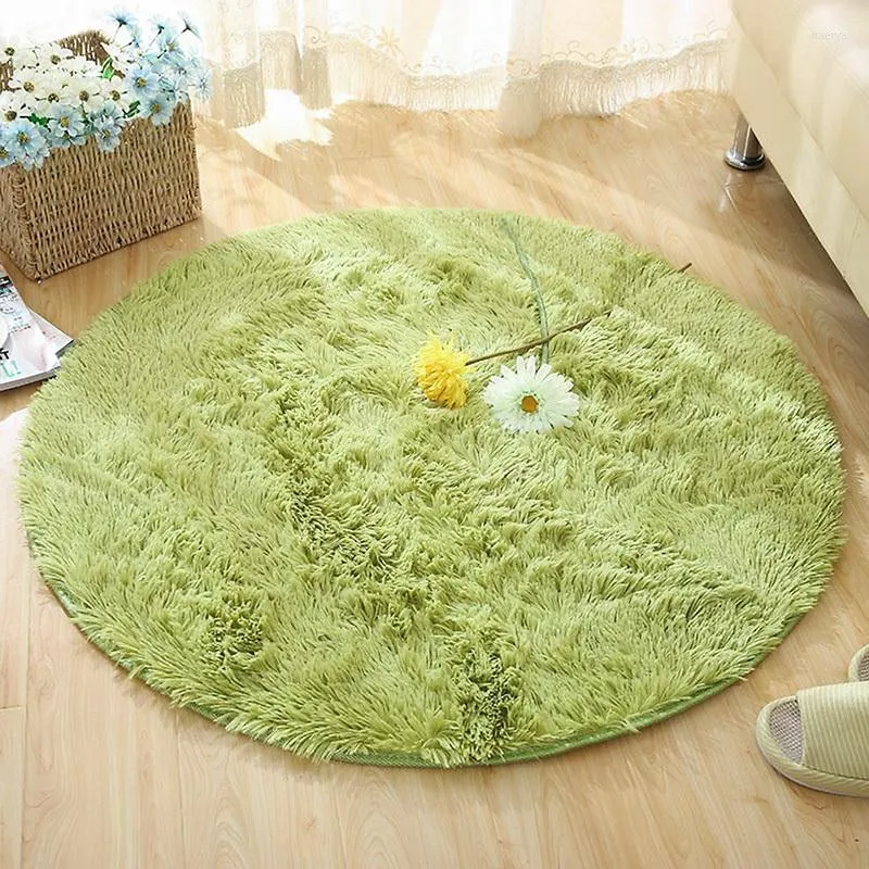 Carpets High Quality 40cm Round Non-slip Absorbent Soft Mat Rug Circular Fitness Yoga Bathroom Shower Door Bedside Carpet