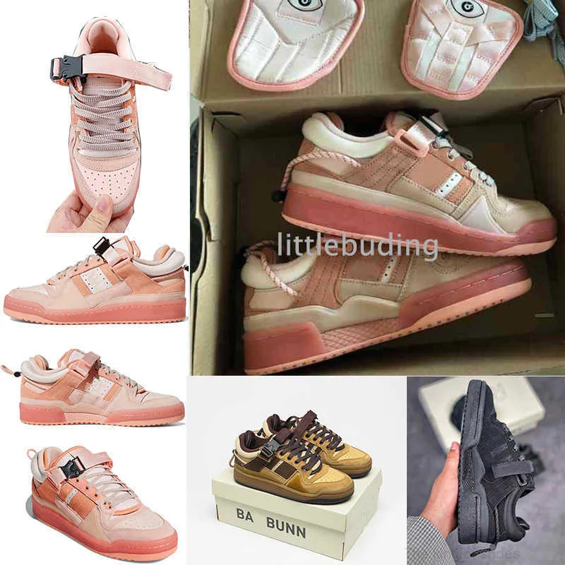 Skatesskor designer sneakers gw0265 p￥sk￤gg l￥ga ton￥ringar aktiva k￶rning krafter lilla universitetssport d￥lig bunny x original forum