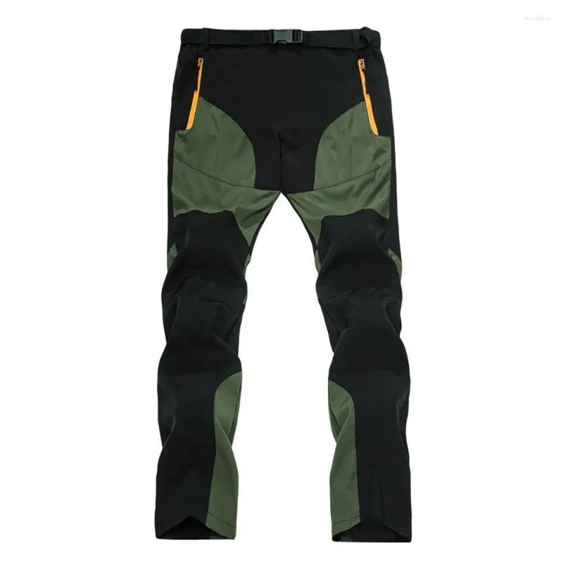 Pantaloni da uomo Tuta da uomo Color Block Quick Dry Zipper Outdoor Trekking Pesca Pantaloni lunghi Sport Fitness Tuta