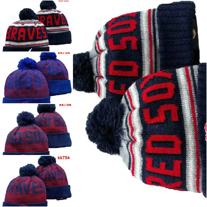 BOSTON Beanie SOX North American Baseball Team Side Patch Winter Wool Sport Knit Hat Skull Caps A1