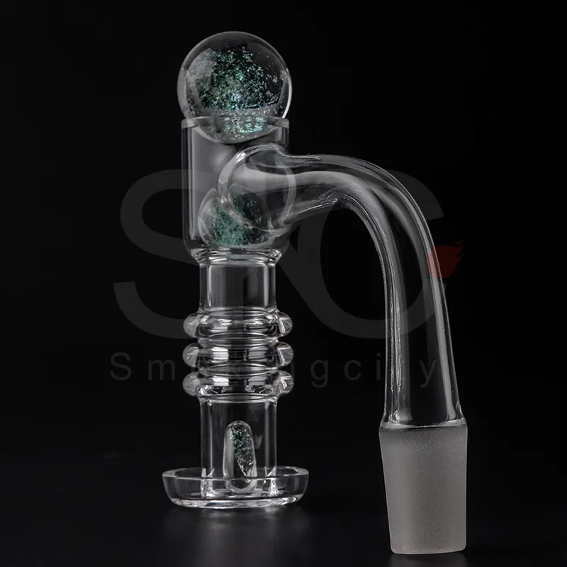 Entièrement fumé bord biseauté XXL retenue de chaleur Terp Slurper Banger Nial avec ensemble de marbre pour Dab Rigs Bong tuyaux en verre