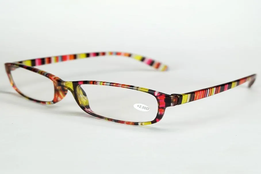 7 ألوان راتنج نظارات القراءة البلاستيكية الإطار الكامل النظارات