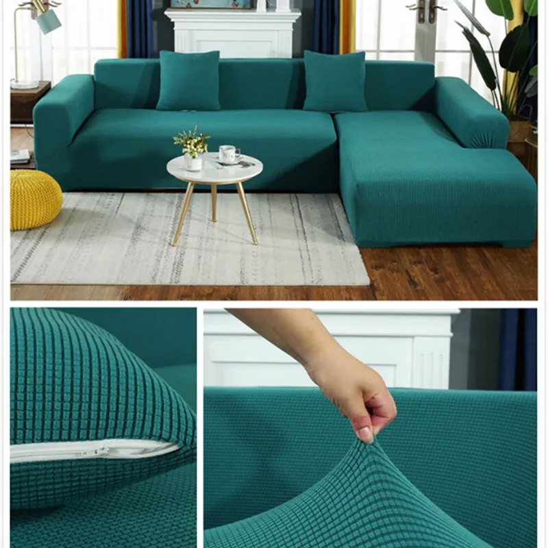 Tampas de cadeira SOFA em forma de lã de lã Polar Fabric Pluxh Sectional All Inclui Slipcovers Anti Pet Couch 220906