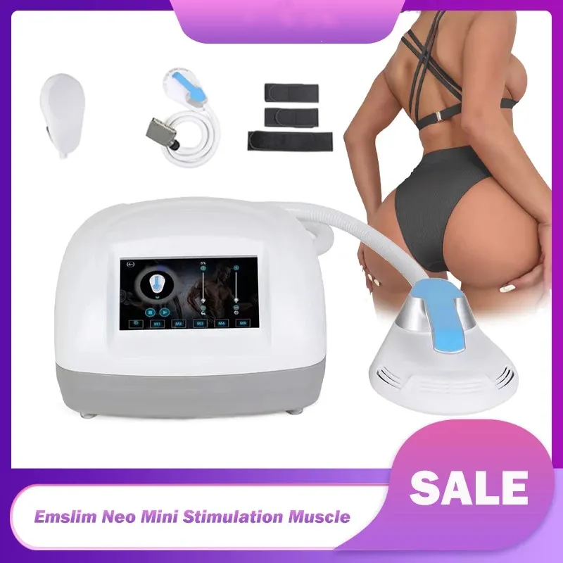 Utilisation à domicile Minceur Écran Tactile Hiemt Mini Neo Avec RF 7 Tesla Sculpt Ems Stimulateur Musculaire Perte De Poids Body Sculpting Beauté Équipement Une Poignée Emslim RF Machine