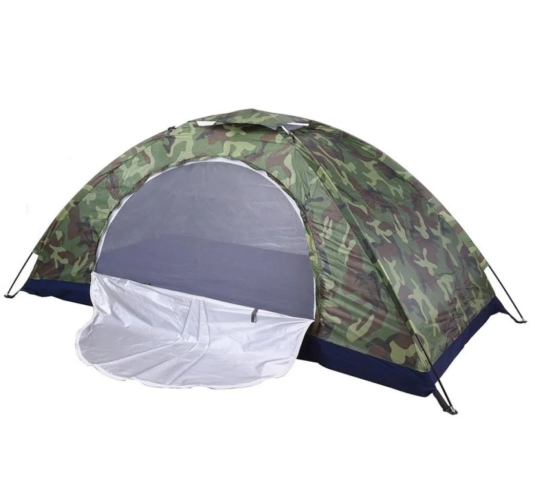 캠핑 텐트 방수 비치 텐트 선 쉘터 2 사람 초경중 단일 레이어 캠핑 캠핑 안티 UV 차양을위한 하이킹 여행