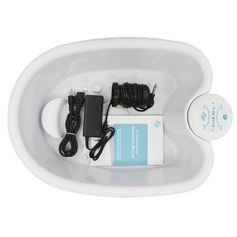 Gezondheid Gadgets Beauty Salon Equipment Pedicure Ionische reiniging Detox voet spa badmachine met infrarood taille riemfunctie