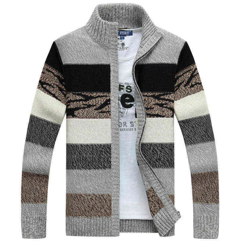 Maglioni da uomo Cardigan lavorato a maglia da uomo Maglioni Inverno Maglione di lana maschile Slim Fit Maglioni con cerniera Cappotto per uomo Abbigliamento da uomo di marca di alta qualità T220906