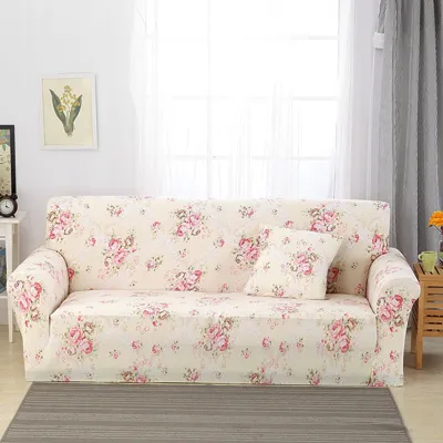 Coprisedie Copridivano Divano Flower Pattern Cove stretto avvolgente all inclusive antiscivolo sezionale elastico completo divano One Two Three Four seat 220906