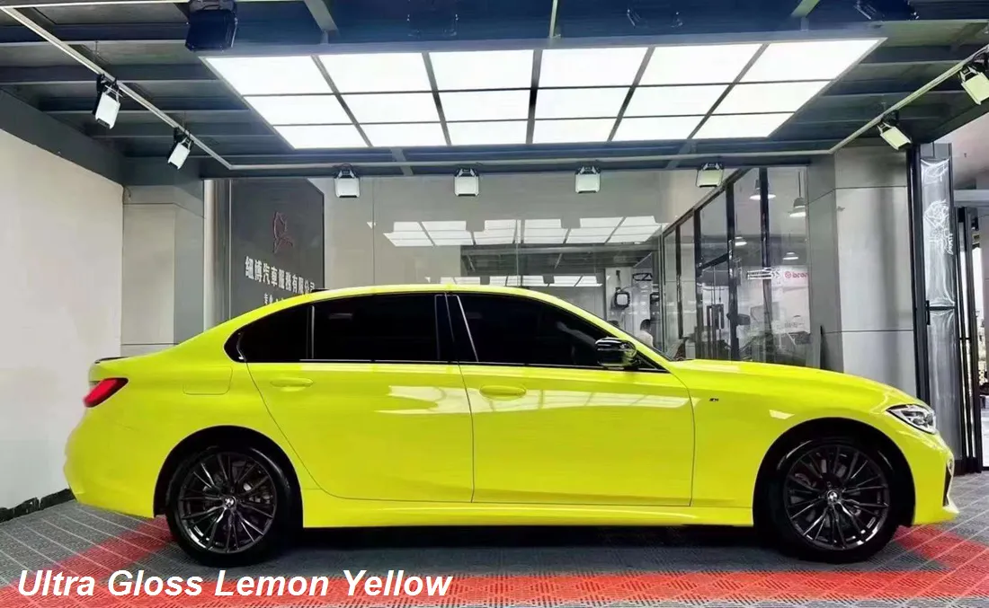 Glossy Lime Yellow Car Wrap Vinyl Film Ultra From Bestcarwrap