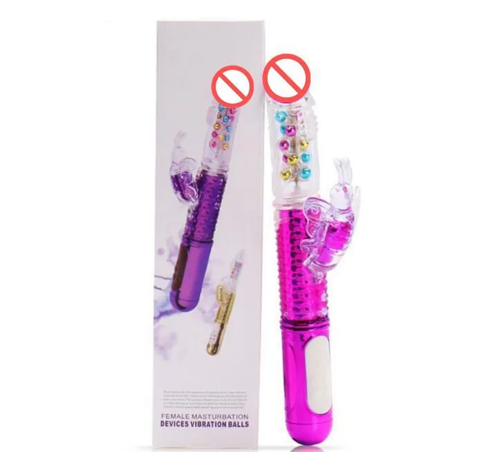 Brinquedos sexuais Massagers Massagers Rotação de vibração do masturbador Vibradores de coelho USB Chagrig G Spot Vibrator Massager Produto adulto J1702