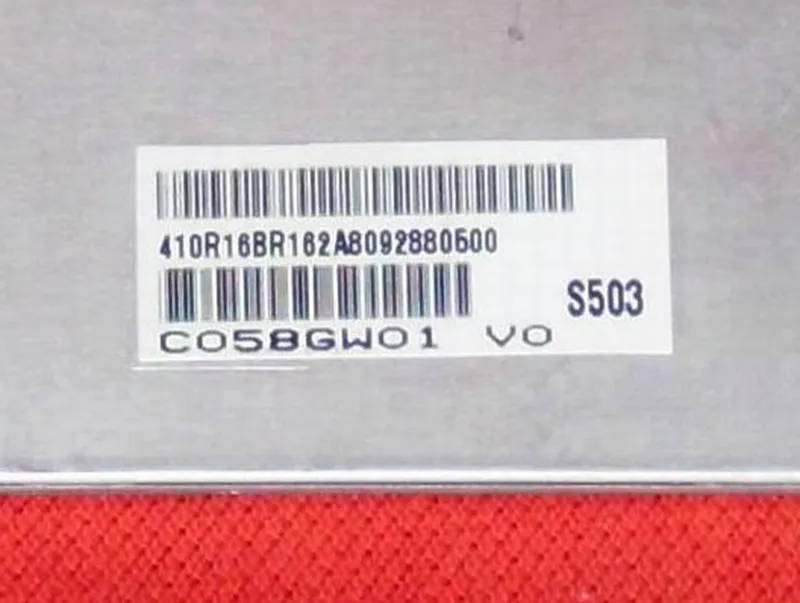 Orijinal AUO Ekran C058GW01 V0 5.8 Çözünürlük 400x240 Ekran Ekranı