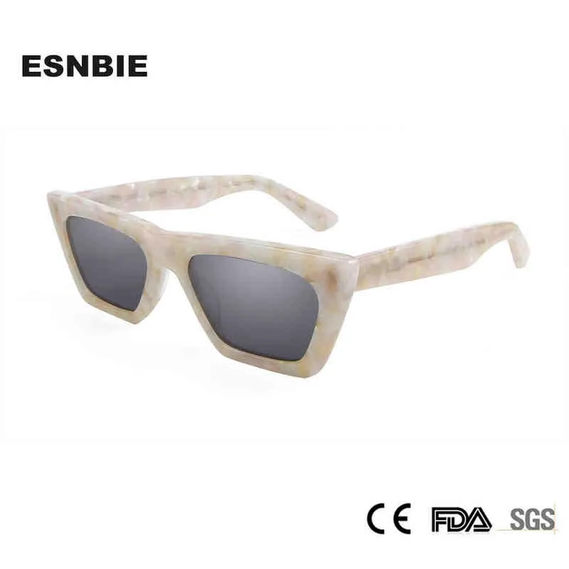 Gafas de sol de acetato hechas a mano de alta calidad Gafas de sol para mujeres Tendencias Moda Ojo de gato Gafas de sol Damas Lente pequeña UV400 Street Style T220831