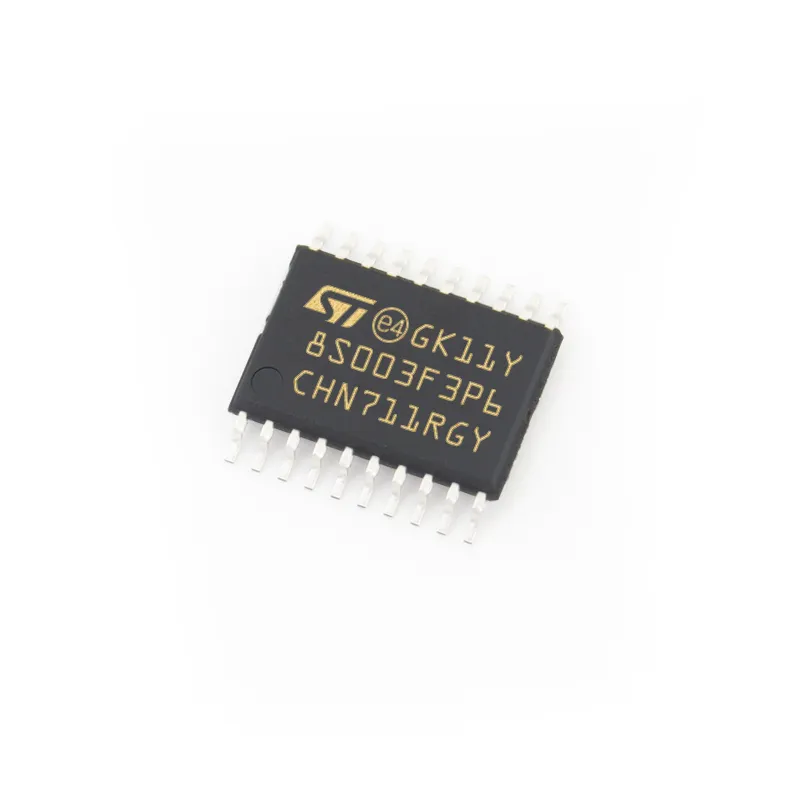 Novos circuitos integrados originais STM8S003F3P6 STM8S003F3P6TR IC CHIP TSSSOP-20 16MHz Microcontrolador de 8mHz