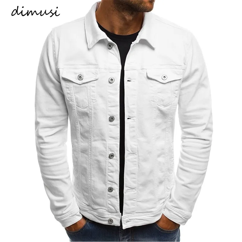 Men's Jackets DIMUSI Spring Mens Denim Jacket Fashion Male Jeans Slim Fit Casual Streetwear Vintage Men Jean Outwear Clothing.TA325 220907