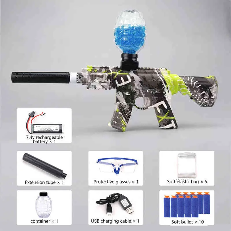  Anstoy - Rifle eléctrico de bolas de gel AEG AKM-47, para  actividades al aire libre y juegos de tiros y disparos en equipos :  Juguetes y Juegos