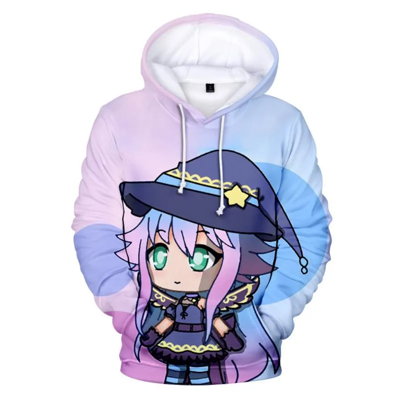 Personalidade gacha life hoodie homens mulheres moletom harajuku